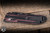 Preowned-Benchmade Vintage Ares Elishewitz Design Folding Knife Burgundy/Black G10 3.7" 154CM Drop Point Black Part-Serrated