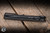 Preowned-ProTech Malibu Manual Flipper Knife Aluminum 3.25" 20CV Reverse Tanto Black DLC