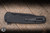 Preowned-ProTech Malibu Manual Flipper Knife Aluminum 3.25" 20CV Reverse Tanto Black DLC