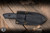 Preowned-Protech Les George SBR Short Bladed Rockeye Fixed Blade Knife G10 2.6" S35VN Drop Point Black DLC