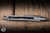 Koenig Knives Arius Flipper Knife Plexa Titanium 3.5" M390 Drop Point Burnished Polished Flats