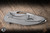 Koenig Knives Arius Flipper Knife Plexa Titanium 3.5" M390 Drop Point Burnished Polished Flats