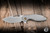 Koenig Knives Mini Arius Flipper Knife Patterned Titanium 3" M390 Drop Point Burnished Polished Flats