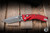 Microtech Amphibian Mini Ram-LOK Folding Knife Red Frag Aluminum 3.25” M390MK Drop Point Apocalyptic 137MRL-10APFRRD