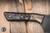 Microtech Kitchen Cutlery Santoku Knife Livewire Carbon Fiber/Bronze Titanium Bolster 6" M390 DLC 3200B-1DLCLWCFS