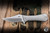 Auxiliary Manufacturing Deadhead Folding Pocket Knife Micro Milled Titanium 2.8" M390 Bowie