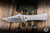Auxiliary Manufacturing Coffin XL Folding Pocket Knife Micro Milled Titanium 4" M390 Bowie Stonewash