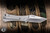 Auxiliary Manufacturing Coffin Slip Joint Pocket Knife Micro Milled Titanium 2.8" M390 Tanto Stonewash