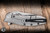 Preowned-Zero Tolerance Hinderer 0562CF Folding Knife Black Carbon Fiber/Stonewash Titanium 3.5" 20CV Drop Point Satin 