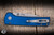 ProTech x Ramon Chaves Scapegoat Compact Automatic Folding Knife Carbide Textured Blue Aluminum 3.15" MagnaMax Clip Point Stonewash