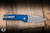 ProTech x Ramon Chaves Scapegoat Compact Automatic Folding Knife Carbide Textured Blue Aluminum 3.15" MagnaMax Clip Point Stonewash