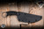 Preowned-Bastinelli Custom Mako Fixed Blade Knife Tsuka Wrap/Stingray Inlay 4.9" N690CO Dark Stonewash