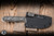 Preowned-Chris Reeve Knives Backpacker Fixed Blade Knife Black Canvas Micarta 4" MagnaCut Drop Point Stonewash 