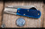 Preowned-Great Eastern Cutlery Boomtown Barlow Pocket Knife Navy Blue Sawcut Bone 3" 420HC Sheepsfoot Polished 