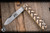 Preowned-Great Eastern Cutlery Farm & Field Tractor Knife Traction Jigged Muslin Micarta 3.75" 1095 Drop Point Satin