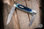 Preowned-Great Eastern Cutlery Texas Stogie Pocket Knife Natural Blue Bone 3.5" 1095 Clip Point