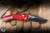 Microtech Amphibian Mini Ram-LOK Red Frag Aluminum 3.25” M390 Black 137MRL-1FRRDD