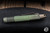 Microtech/Marfione Custom Siphon II  Pen 4" Antique Green Frag Titanium/Bronze Titanium Lever