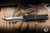 Microtech/Marfione Custom Combat Troodon Hellhound OTF Knife Black Hefted Aircraft Alloy, Flamed Ti Accents 3.8" Tanto Cracked Ice