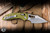 Microtech M-Stitch Ram-LOK Folding Knife OD Green Frag Aluminum 3.25" M390 Stonewash 169MRL-10FROD