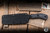 Preowned-Bastinelli Knives Raptor L Fixed Blade Knife Black G10 5.6" M390 Drop Point Dark Stonewash