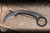 Preowned-Bastinelli Knives/Doug Marcaida "Pika" Fixed Blade Knife 1.5" Karambit Black PVD