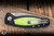 Three Rivers Manufacturing TRM Pit Bull Automatic Folding Knife Aluminum/Day Glow G10 Inlay 3" MagnaCut Drop Point Stonewash