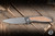Shirogorov Knives Neon NL Folding Knife Titanium, Natural Canvas Micarta Inlay 3.34" Elmax Drop Point Satin
