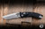Microtech Amphibian Mini Ram-LOK Folding Knife Black Frag Aluminum 3.25” M390 Stonewash 137MRL-10FR