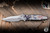 Microtech Socom Ram-Lok Folding Knife Patriotic Motif Titanium 3.8" M390 Spearpoint Tumbled High Polish Stonewash 160RL-7SETLODSS-PR