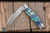Jack Wolf Knives Stockman Slip Joint Folding Knife Abalone 3.13" 14C28N Clip Point Satin