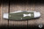 ack Wolf Knives Stockman Slip Joint Folding Knife Green Canvas Micarta 3.13" 14C28N Clip Point Satin