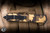 Microtech Dirac Delta OTF Automatic Knife Gold Camo Aluminum 3.75" M390 Dagger Full Serrated 227-3GCS-Z4