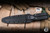 RMJ Tactical Nightshade Fixed Blade Dagger Black Widow G10 9.63" 3V Graphite Black