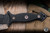 RMJ Tactical Nightshade Fixed Blade Dagger Black G10 9.63" 3V Graphite Black