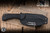 Preowned-Medford Colonial Fixed Blade Knife Black G10  3.25" D2 Drop Point Black