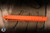Preowned-Microtech Combat Troodon OTF Knife Orange Frag Aluminum 4" M390 Rescue Orange Serrated 601-3CORHS
