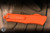 Preowned-Microtech Combat Troodon OTF Knife Orange Frag Aluminum 4" M390 Rescue Orange Serrated 601-3CORHS