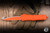 Preowned-Microtech Combat Troodon OTF Knife Orange Frag Aluminum 4" M390 Rescue Orange Serrated 601-3CORHS