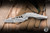Preowned-Brous Blades Raven Flipper Knife Titanium 3.88" D2 Wharncliffe