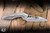 Preowned-Brous Blades Raven Flipper Knife Titanium 3.88" D2 Wharncliffe
