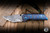Preowned-Dalibor Bergam Knives Sole Authorship Oberon Mini Folding Knife Dark Daltanium 3.5" Damascus Tanto