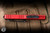 Microtech UTX-85 Gen IV OTF Automatic Knife Red Aluminum 3.1" M390 Dagger Black Serrated 12324-D3RD