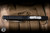 Microtech/Marfione Custom Combat Troodon LT Interceptor OTF Knife Black Stainless, Flamed Ti Accents 4" M390 Mirror Polish 1217-MPCGFL