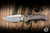 Microtech Marfione Select LUDT Ram-LOK Folding Knife Flamed Frag Titanium, Blue Ti Accents 3.4" M390 Clip Point Stonewash 1135RL-10FRMS4