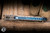 Microtech Marfione Select LUDT Ram-LOK Folding Knife Flamed Grooved Titanium, Blue Ti Accents 3.4" M390 Clip Point Stonewash 1135RLG-10MS4