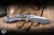Hinderer Knives XM-18 Non Flipper Folding Knife Orange G10/Working Finish Titanium 3.5" MagnaCut Recurve Stonewash