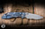 Hinderer Knives XM-18 Non Flipper Folding Knife Red G10/Battle Blue Titanium 3.5" MagnaCut Recurve