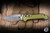 Microtech LUDT Ram-LOK Folding Knife OD Green Frag Aluminum 3.4" M390 Clip Point Apocalyptic Stonewash 1135RL-10APFROD