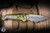 Microtech LUDT Ram-LOK Folding Knife OD Green Frag Aluminum 3.4" M390 Clip Point Apocalyptic Stonewash 1135RL-10APFROD